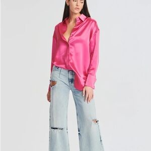 SER.O.YA Fuchsia Button Down Shirt